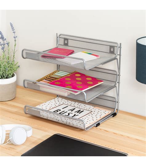 fabric metal desk organizer|3 tier desk organizer.